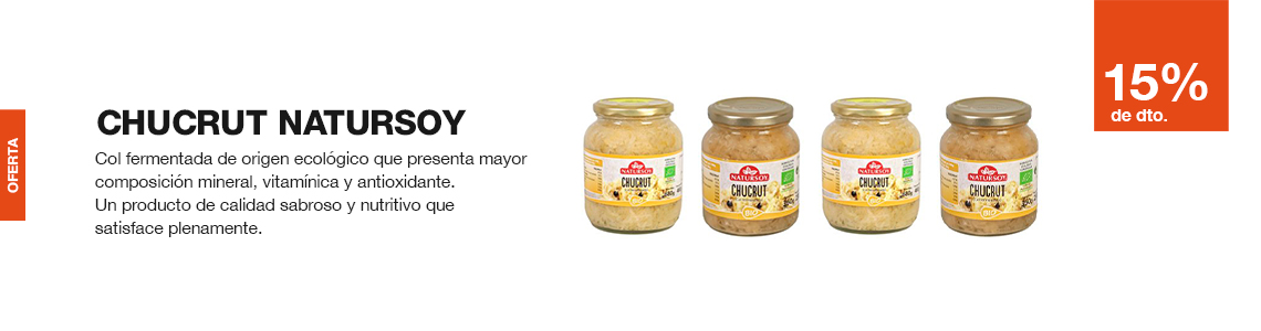 Col fermentada de origen ecolgico que presenta mayor composicin mineral, vitamnica y antioxidante. Un producto de calidad sabroso y nutritivo que satisface plenamente.