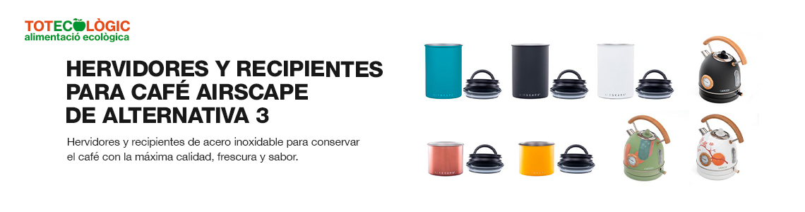 Hervidores y recipientes de acero inoxidable para conservar el caf con la mxima calidad, frescura y sabor.